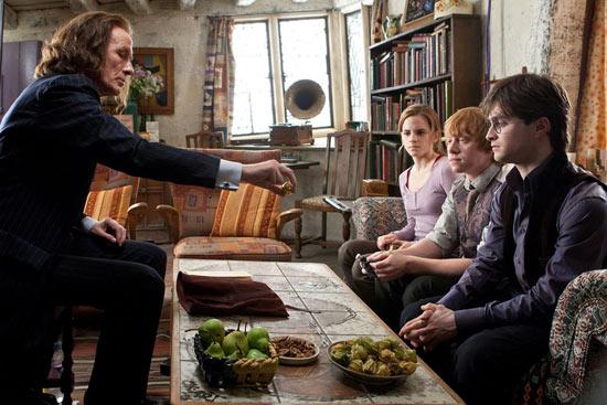 Rufus Scrimgeour, Hermione, Ron and Harry