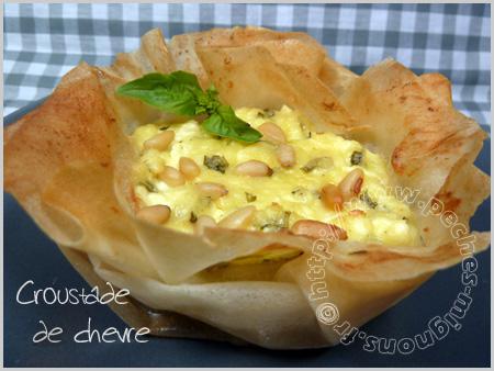 Croustade de chèvre Croustade de chèvre