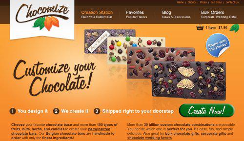 Chocomize: la personnalisation du chocolat