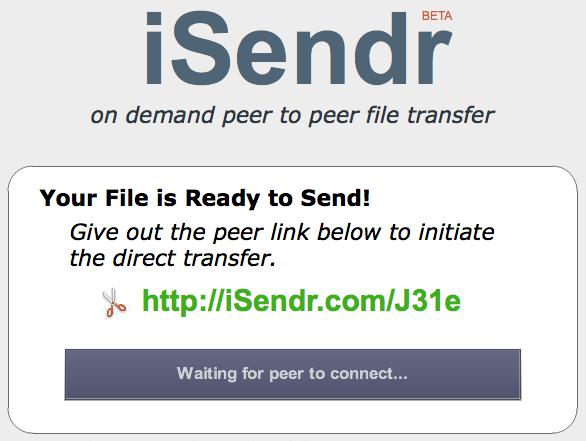 iSendr - Transférez des fichiers sans limites sur votre navigateur