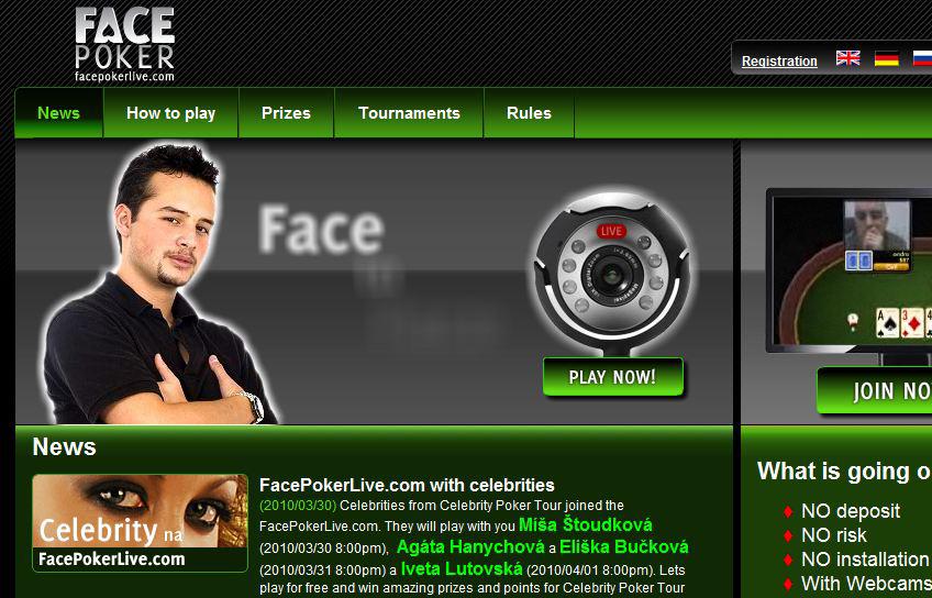 face poker live 1 Jouer au Poker en ligne avec sa Webcam