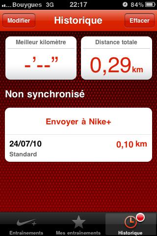 Nike+ - iOS 4.1 iOS 4.1 – Nike+ sans iTunes