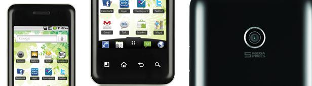 Nouveau smartphone Android LG Optimus Chic en photo