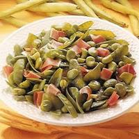 Salade de fèves et pois gourmandx