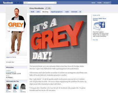 Grey Stockholm déménage sur Facebook