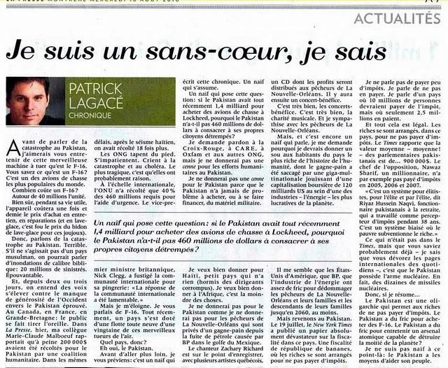 légère revue de presse mais quand même c'est du lourd , non? légère revue de presse mais quand même c'est du lourd , non?