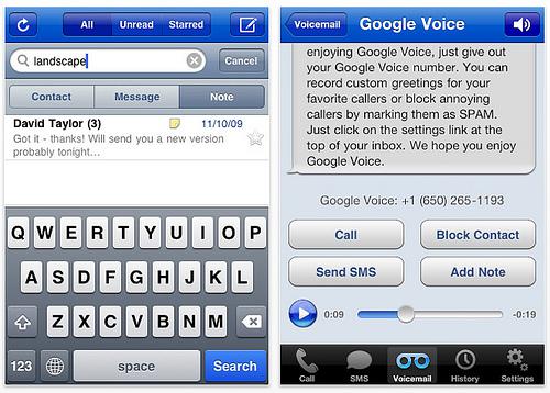 Google Voice disponible pour iPhone...