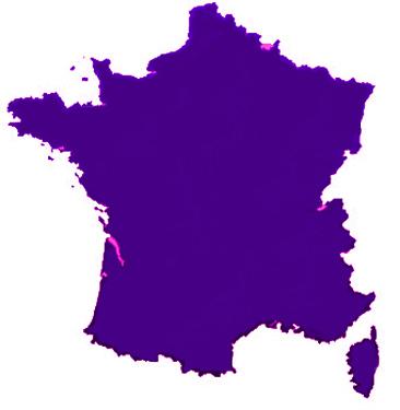 La France multicolore vouée aux gémonies carte de France.