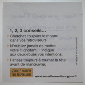 Campagne Sécurité routière 2010 Plus près de toi automobiliste