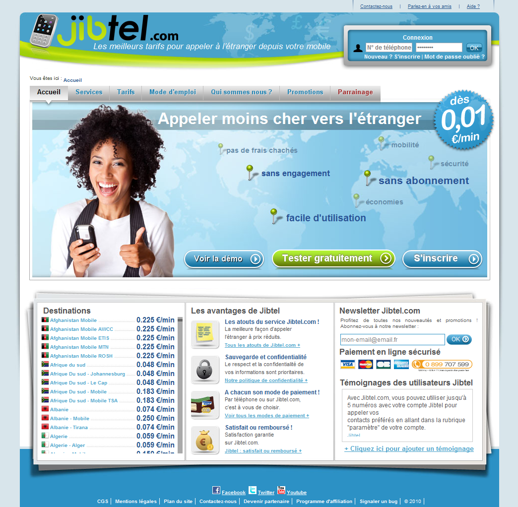 Jibtel.com fait peau neuve ! Jibtel.com