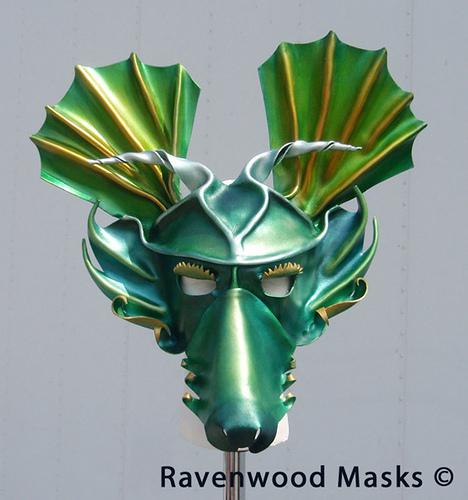 Dragon leather mask design
