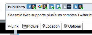 seesmic web 3 Seesmic Web supporte plusieurs comptes Twitter et raccourcit automatiquement les URL