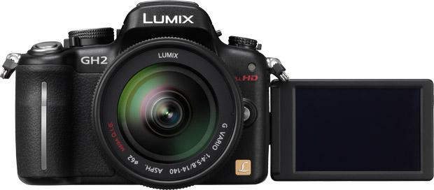 Panasonic GH2 face écran ouvert