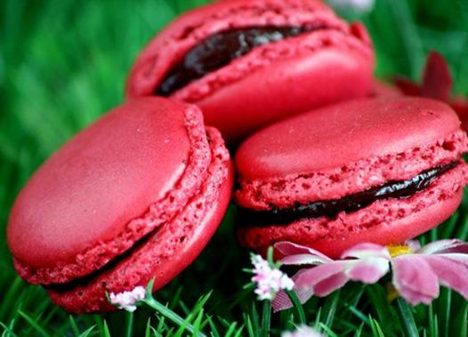 macarons cerise macarons cerise