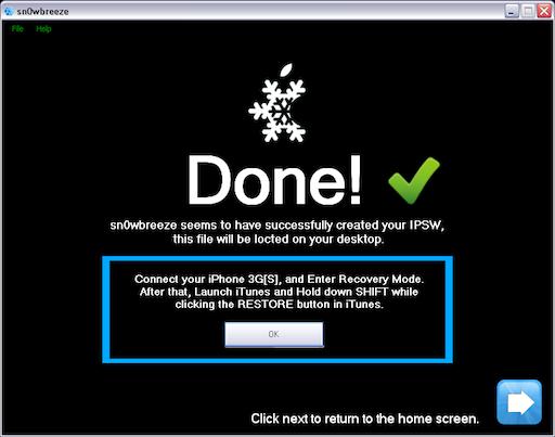 sn0wbreeze19y Tuto – Jailbreak iOS 4.1 avec Sn0wbreeze 2.0