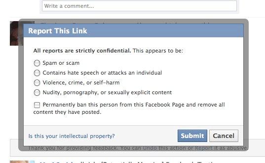 facebook-administrateur-page-spam facebook administrateur page spam Facebook: les administrateurs de pages pourront bannir les spammeurs