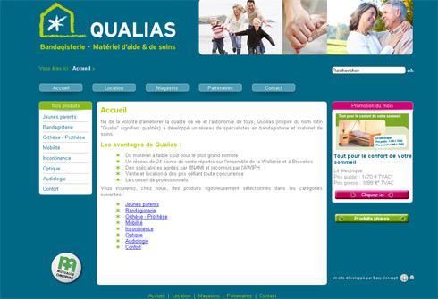 Mise en ligne du site Internet CMS de Qualias