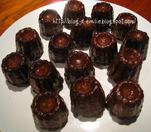 Cannelés bordelais chocolatés Cannelés bordelais chocolatés