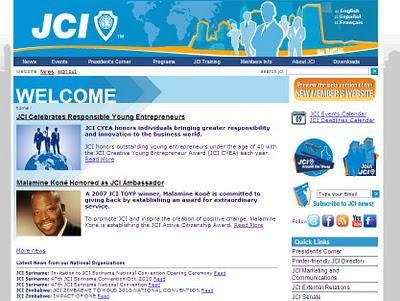 JCI Internationale améliore son site web officiel