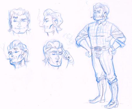 Projet équin : fin de casting gpm_croquis_Marc