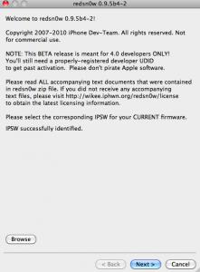 Tuto Jailbreak iOS 4.1 Iphone 3G (Redsn0w 0.9.6-1)