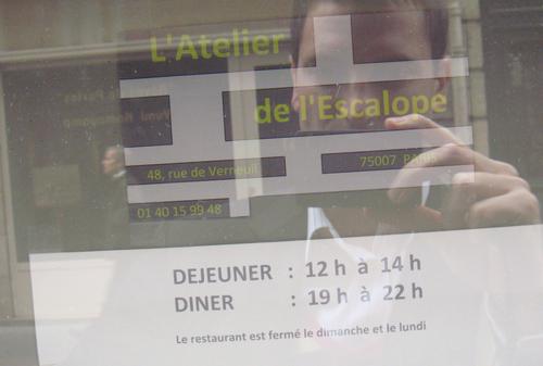 20100927 Atelier Escalope horaires (ChrisoScope) 20100927 Atelier Escalope horaires LAtelier de lEscalope (ChrisoScope)