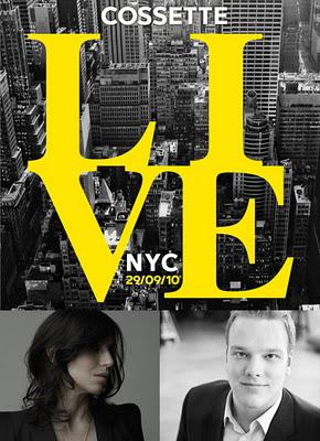 Cossette Live NY par Guillaume et Florence