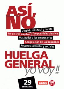 Première grève générale sous Zapatero