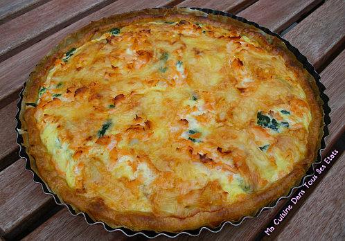 Quiche épinard saumon munster1