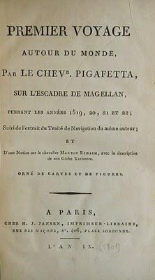 Découvrons un livre: Antonio Pigafetta, Le Tour du Monde de Magellan