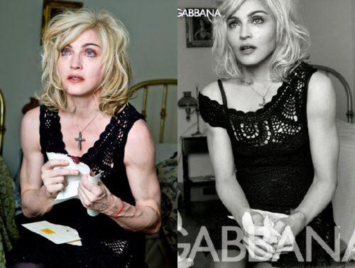 La vraie face de Madonna !