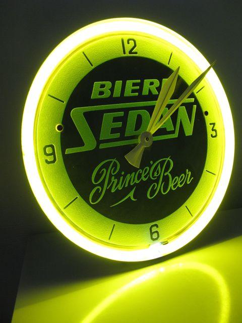 horloge publicitaire collection biere sedan
