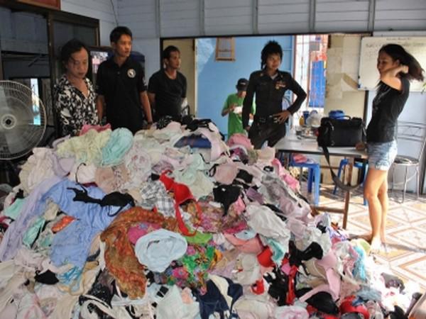 Un Thaïlandais vole plusieurs milliers  de petites culottes utilisées