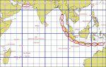 Zones sismiques pouvant générer des tsunamis à La Réunion- JPEG - 73.3 ko