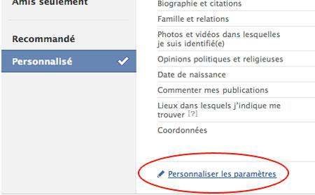Facebook - Récapitulatif des Paramètres de Confidentialité Facebook - Récapitulatif des Paramètres de Confidentialité