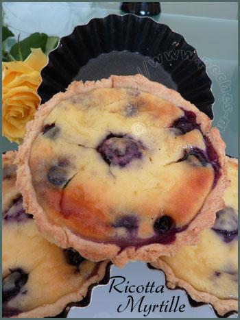 Tartelettes ricotta et myrtilles Tartelettes ricotta et myrtilles