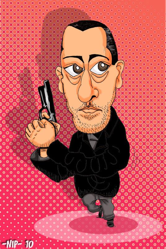 Caricature de Jean Reno 93