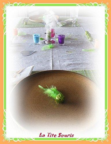 Décor et menu table orient 2