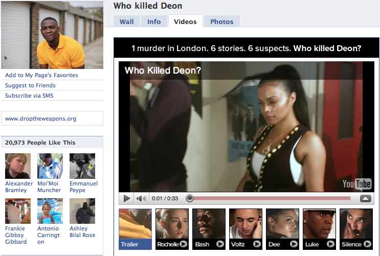 Who Killed Deon ? Dispositif intéractif pour la Met Police Who Killed Deon ? Dispositif intéractif pour la Met Police