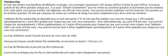 modalites membership sur Ziinga modalites membership sur Ziinga