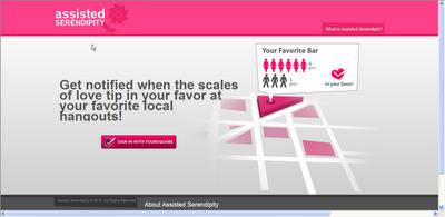 Assisted Serendipity et FourSquare Assisted Serendipity et FourSquare