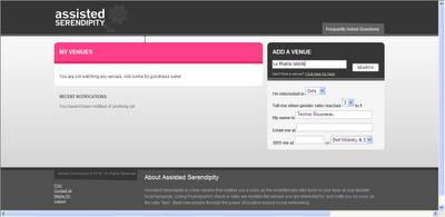 Assisted Serendipity et FourSquare Assisted Serendipity et FourSquare