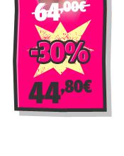-30% soit 44,80€