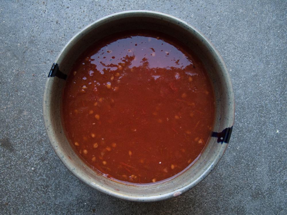 La soupe de tomates & le cake tomates / feta