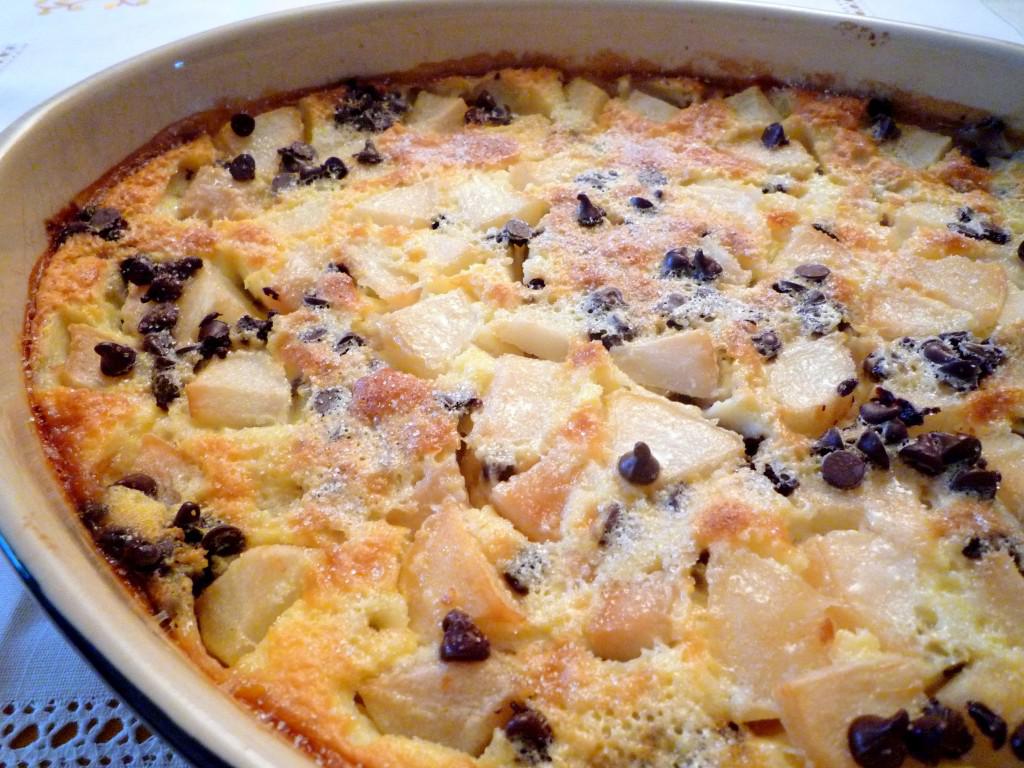 Clafoutis poires chocolat Clafoutis Poires Chocolat