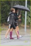 Emma Watson sous la pluie de Providence