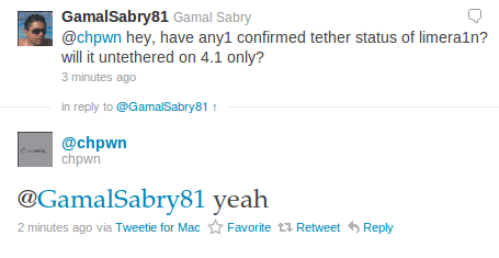 Limera1n Limera1n : Geohot, le retour ?!?!