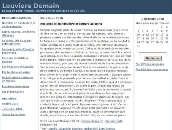 Le blog Louviers Demain est mort !