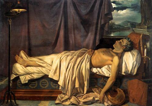 D'un mythe l'autre : Lord Byron, fantôme du monde fantoche lord-byron-on-his-death-bed.jpg