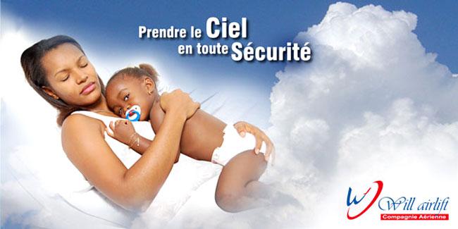 RD Congo: les affiches publicitaire selon les compagnies arienne